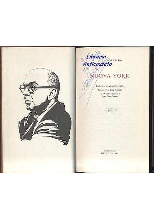 NUOVA YORK  di John Dos Passos  - Orpheus 1972 - illustrato da Jean Pierre Meuer