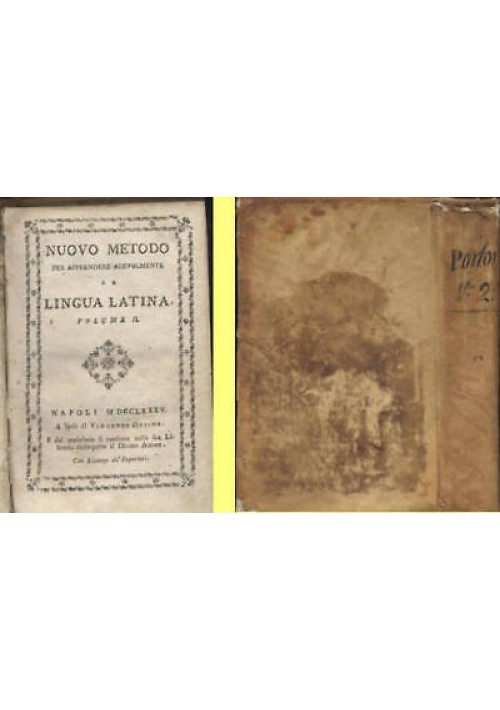 Nuovo Metodo Per Apprendere La Lingua Latina volume 2 di Lancelot 1785 Libro 
