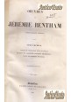 OEUVRES DE JEREMIE BENTHAM 3 VOLUMI COMPLETO 1840 Societè Belge de Librairie