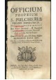 OFFICIUM PROPRIUM S. PULCHERIAE virginis imperatricis 1753 Ricci - Pulcheria 