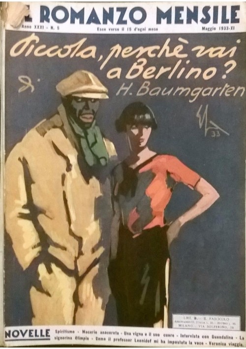 PICCOLA PERCHè VAI A BERLINO ?  H. Baumgarten 1933 Corriere della Sera a.31 n.5