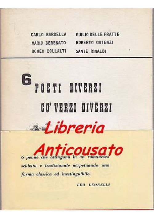 POETI DIVERZI CO’ VERZI DIVERZI Bardella Berenato Collalti Rinaldi Ortenzi 1977 