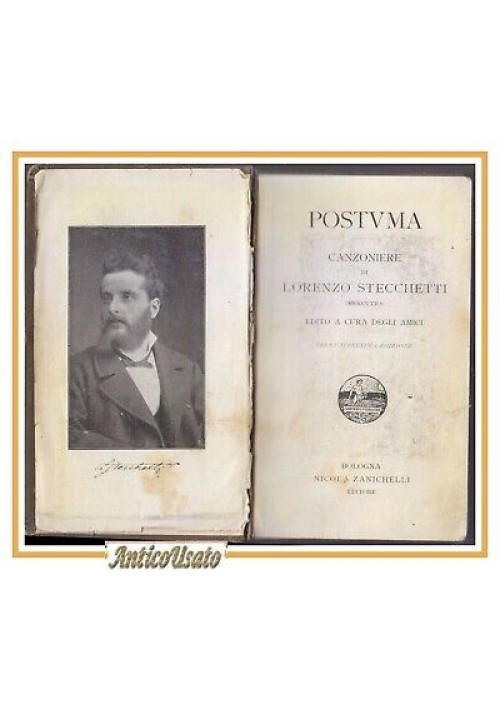 POSTUMA canzoniere e NOVA POLEMICA di Lorenzo Stecchetti 2 libri 1916 Zanichelli