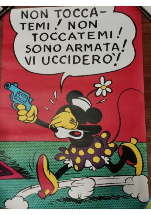 Poster MINNIE pistola Walt Disney Production 1973 locandina MANIFESTO Vintage