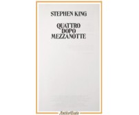 QUATTRO DOPO MEZZANOTTE di Stephen King 1991 Sperling and Kupfer Libro Romanzo