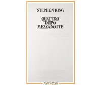 QUATTRO DOPO MEZZANOTTE di Stephen King 1991 Sperling and Kupfer Libro Romanzo