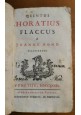 QUINTUS HORATIUS FLACCUS a JOANNE BOND ILLUSTRATUS 1739 Francesco Pitteri LIBRO 