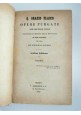Quinto Orazio Flacco OPERE PURGATE volume I 1882 libro antico Alberghetti Bindi