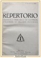 REPERTORIO anno 1 primi 12 numeri rivista di commedie straniere teatro giornale