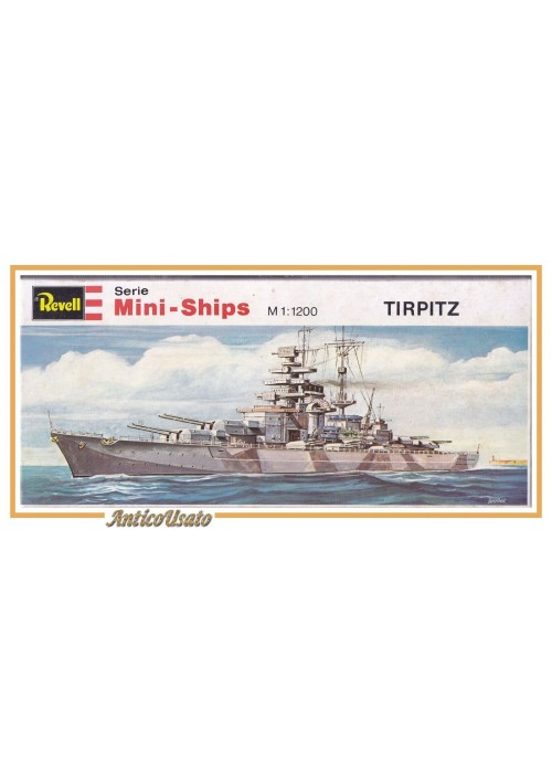 REVELL MINI SHIP TIRPITZ 1:1200 Nave Miniatura Boat  Model Vintage Modellismo