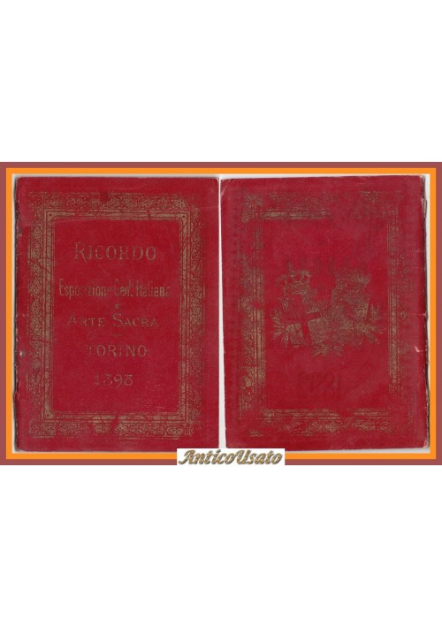 RICORDO ESPOSIZIONE GENERALE E ARTE SACRA DI TORINO 1898 libretto vedute