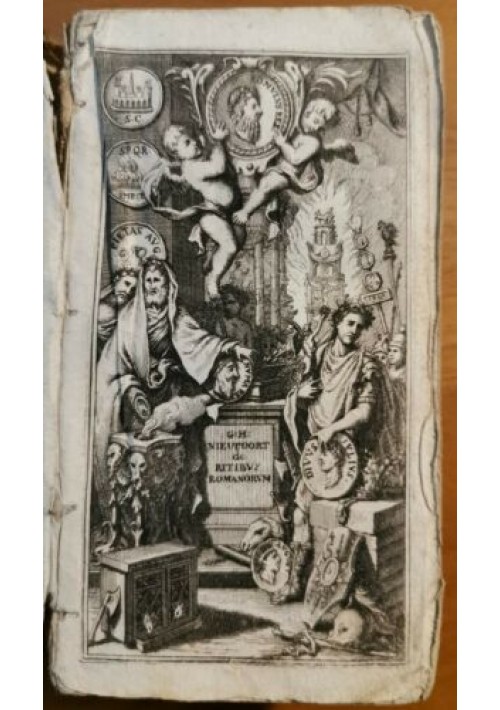 RITUUM QUI OLIM APUD ROMANOS OBTINUERUNT  SUCCINCTA EXPLICATIO 1738 LIBRO ANTICO