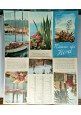 RIVIERA DEI FIORI Depliant Turistico Illustrato brochure vintage 1955 in tedesco