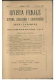 RIVISTA PENALE DOTTRINA LEGISLAZIONE GIURISPRUDENZA 1913 annata COMPLET Lucchini