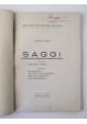 esaurito - SAGGI di Giuseppe Lembo 1936 Libro Machiavelli Stati uniti d'Europa Mussolini