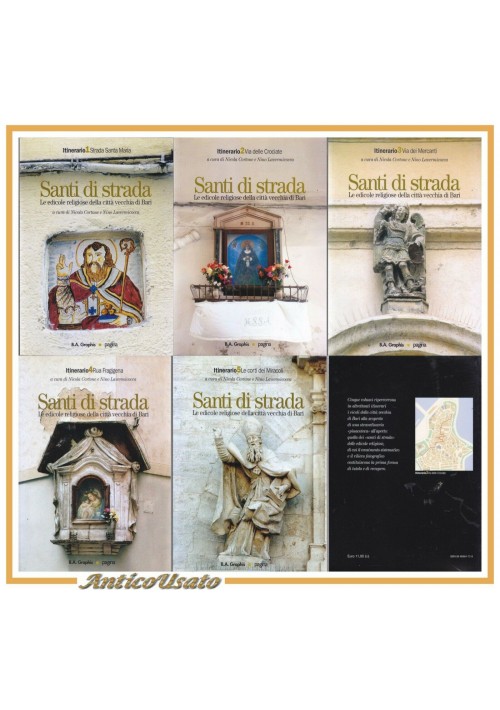 ESAURITO - SANTI DI STRADA 5 volumi le edicole religiose a Bari Vecchia di Cortona libri