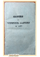 SATIRE di Vittorio Alfieri 1848 Livorno tipograf Riscatto Italiano Libro Antico
