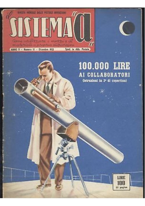 SISTEMA A dicembre 1953 anno V n 12 ingrandire negativa ferrovia trenini Ohm