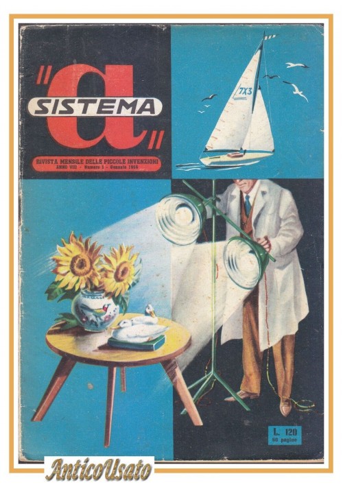 SISTEMA A gennaio 1956 rivista vintage fai da te elettronica invenzioni