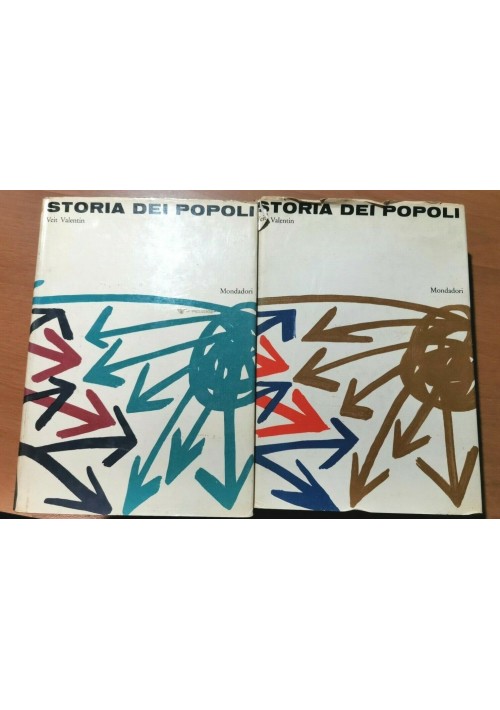 STORIA DEI POPOLI 2 volumi di Veit Valentin 1960 Mondadori Libri antropologia