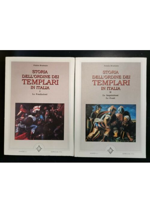 ESAURITO  - STORIA DELL'ORDINE DEI TEMPLARI IN ITALIA di Fulvio Bramato 2 volumi 1993 libro