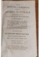 SUI PRINCIPI E PROGRESSI DELLA STORIA NATURALE di Triffon Novello 1809 Libro cpl