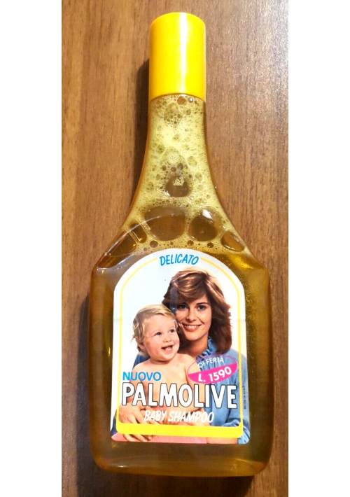 Shampoo Baby Shampoo Palmolive anni '70 Vintage mai aperto vecchia bottiglia di