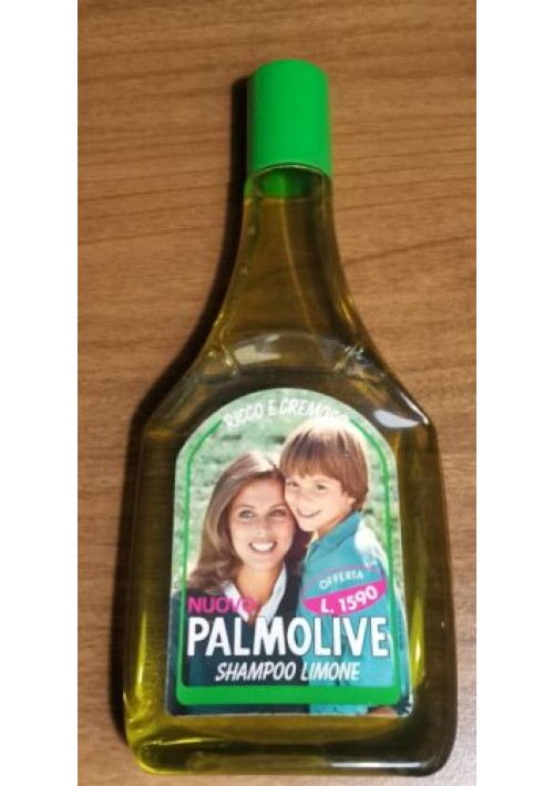 Shampoo Limone Nuovo Palmolive anni '70 Vintage mai aperto vecchia bottiglia di