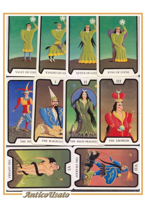 ESAURITO - TAROCCHI The James Bond Tarot Game 78 carte 1973 da collezione Vintage Cards