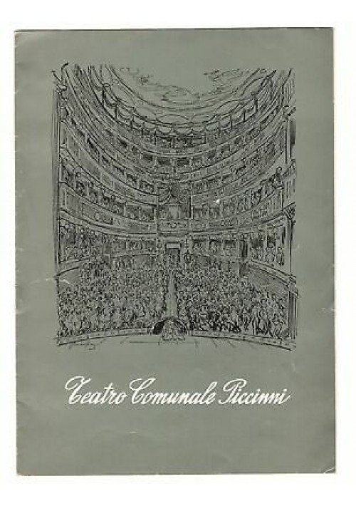 TEATRO COMUNALE PICCINNI STAGIONE TEATRALE 1958-59 VENERDÌ SANTO Emma Gramatica