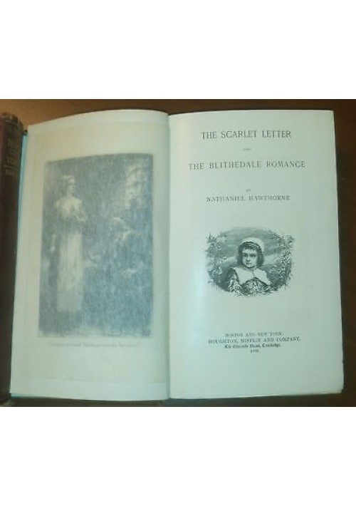 THE SCARLET LETTER AND BLITHEDALE ROMANCE Nathaniel HAWTHORNE 1886 HOUGHTON