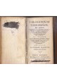 TIROCINIUM THEOLOGICUM Balthassare Francolino 1729 Libro Antico Teologia