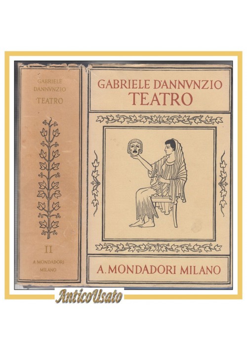 TRAGEDIE SOGNI E MISTERI di Gabriele d'Annunzio 1940 Mondadori libro teatro