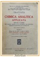 TRATTATO DI CHIMICA ANALITICA APPLICATA di Villavecchia volume II 1958 Hoepli