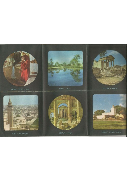 TUNISIE depliant brochure illustrato Belmon turismo tourist anni '50
