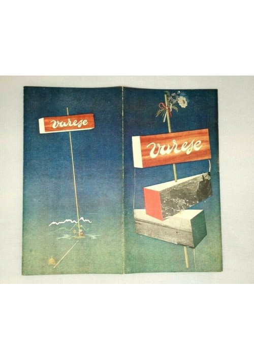 VARESE Depliant Turistico Illustrato brochure vintage anni '50 d'epoca 