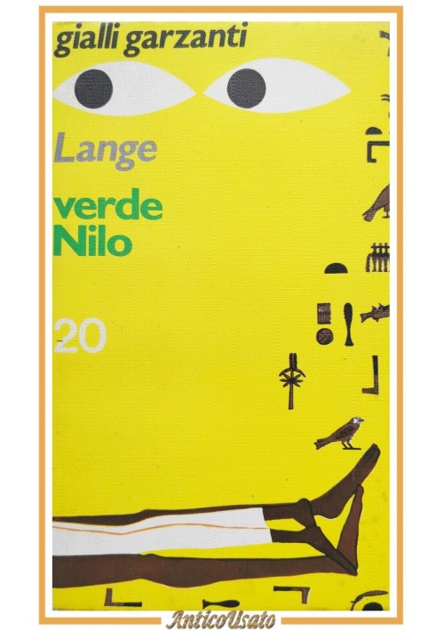 VERDE NILO di John Lange 1973 Garzanti libro giallo romanzo poliziesco