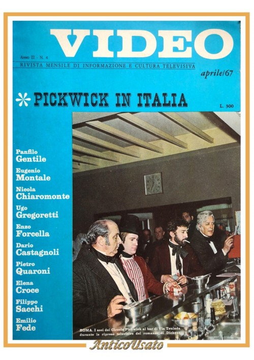 VIDEO rivista di informazione e cultura televisiva numero 4 1967 Edizioni RAI