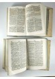 VOCABOLARIO METODICO ITALIANO 2 volumi di Francesco Zanotto 1857 libro antico