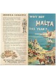 WHY NOT MALTA THIS YEAR  Depliant Brochure advertisement tourist turismo 1955