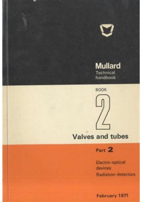 electro optical devices radiation detectors 1971 valvole Mullard Handbook manuale